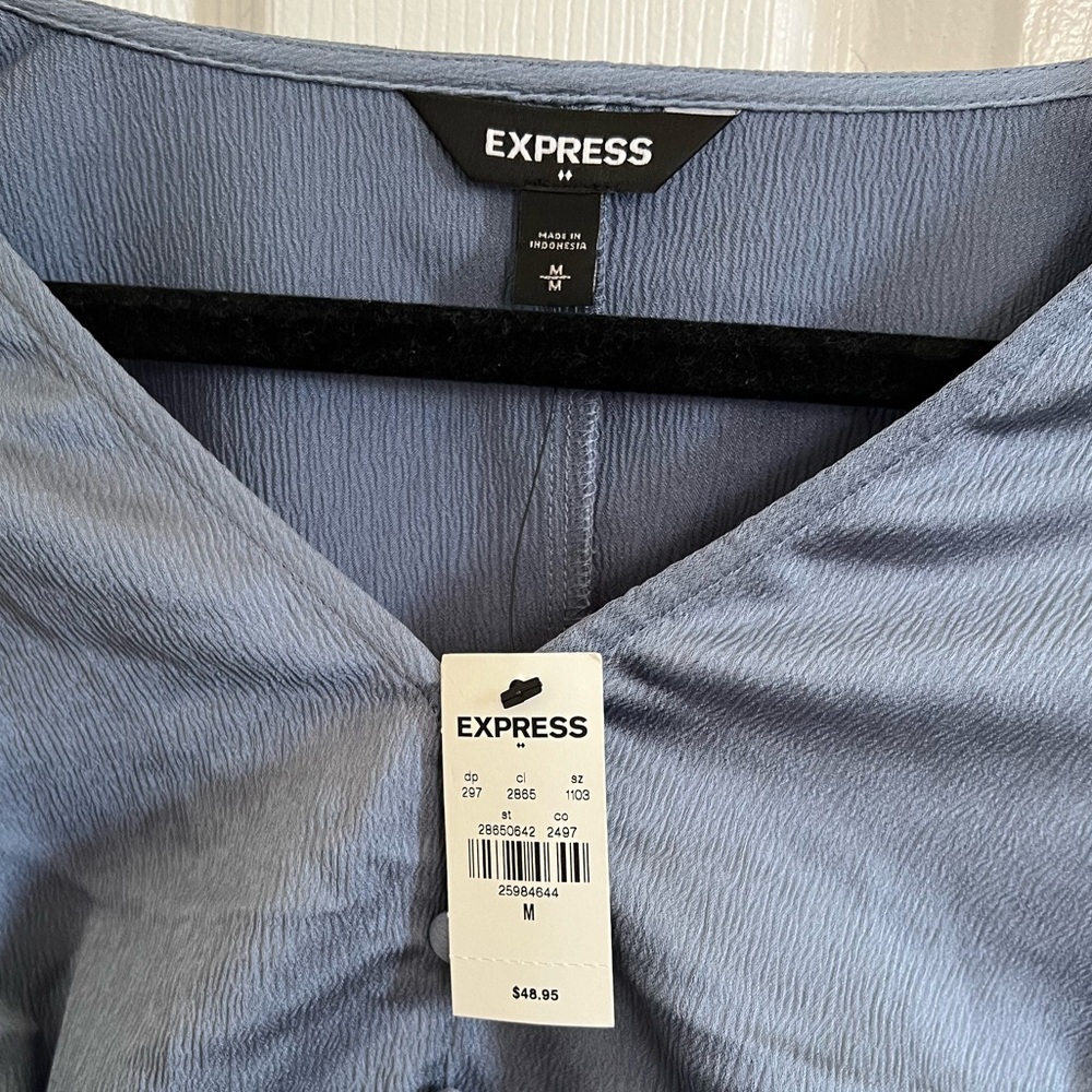 Express Blue Blouse - Picture 3 of 3